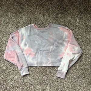 Cropped Tie Dye Swetshirt
